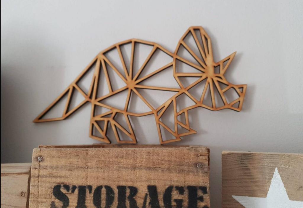 Houten Triceratops