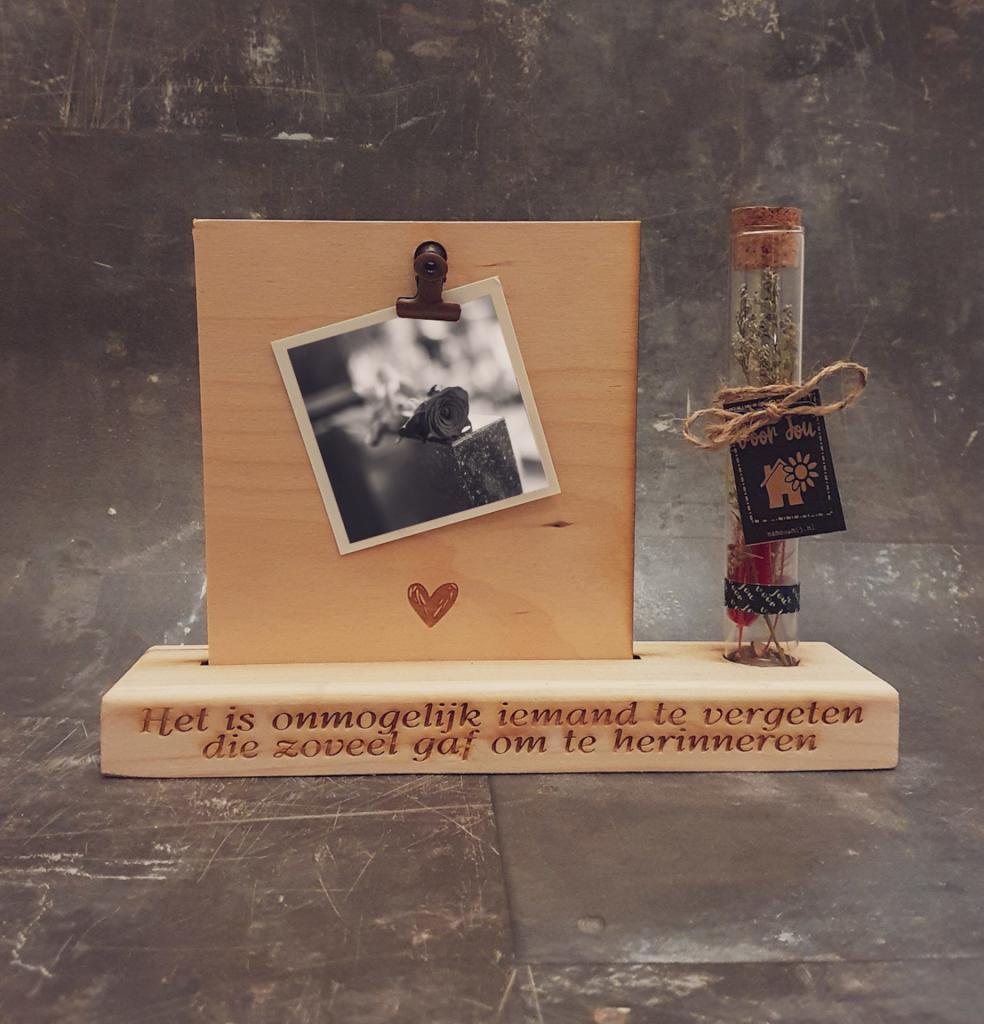 Memory woodshelf photocard geschenkbox