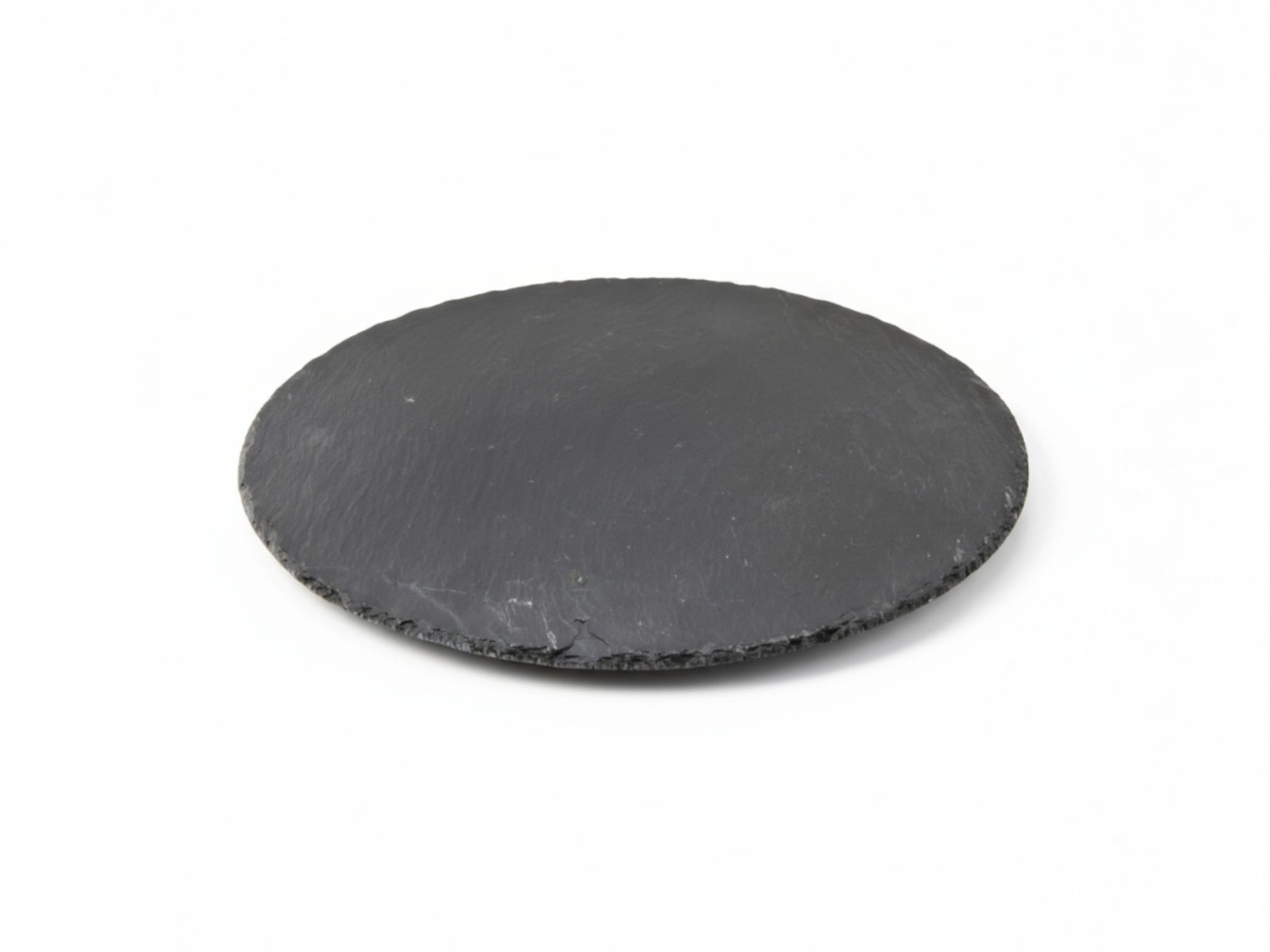 Serveerplaat rond _ Leisteen _ Leeg-Photoroom