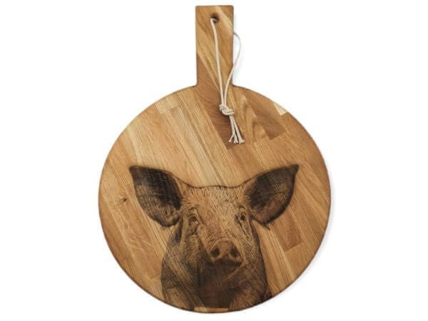 Serveerplank met varken