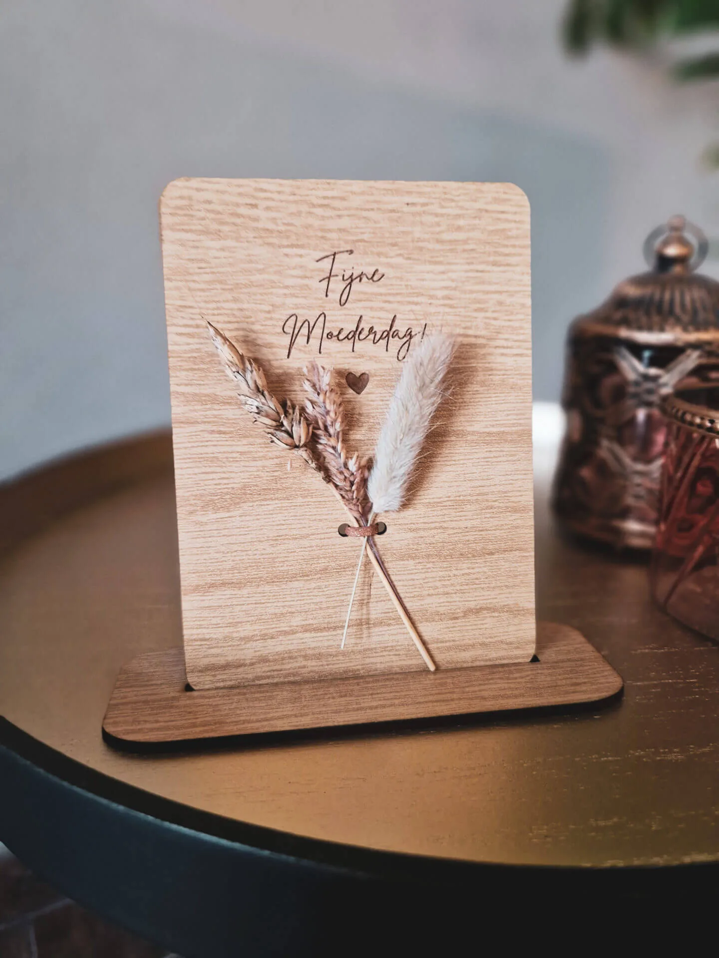 Droogbloemen kaartje