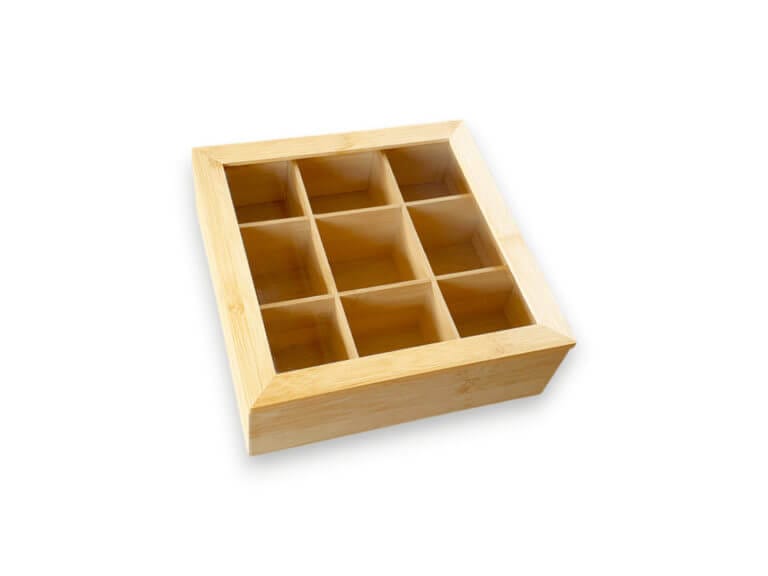 Theedoos Bamboe Glas (1)