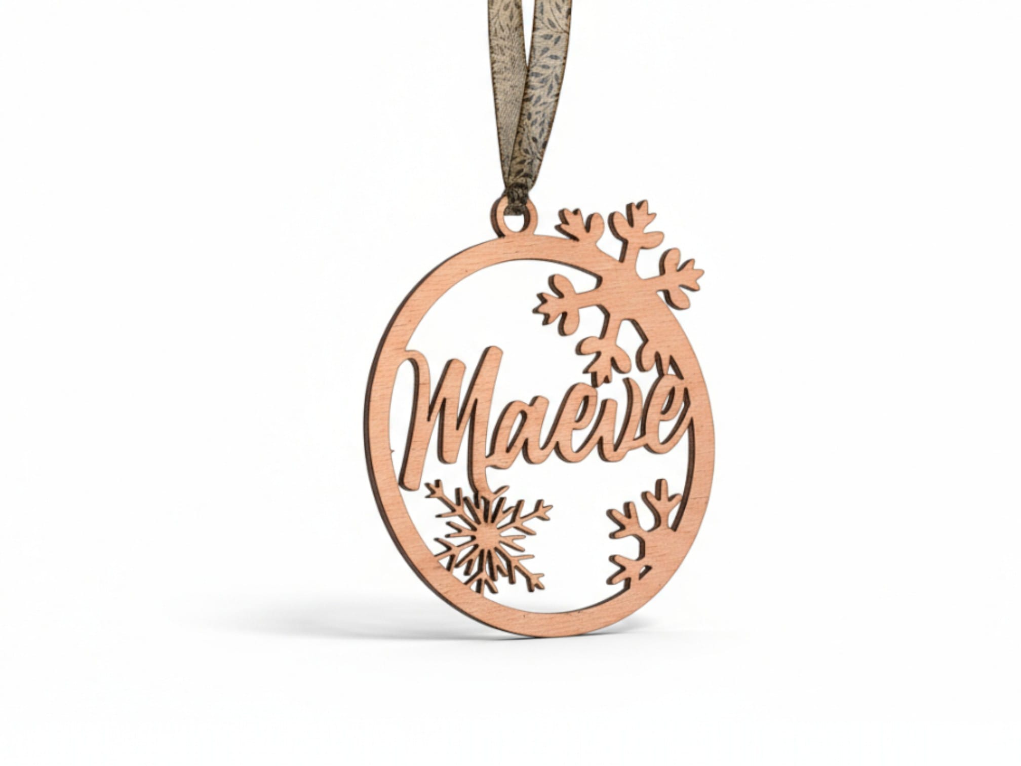 Houten Kersthanger _ Sierlijk _ met Naam-Photoroom