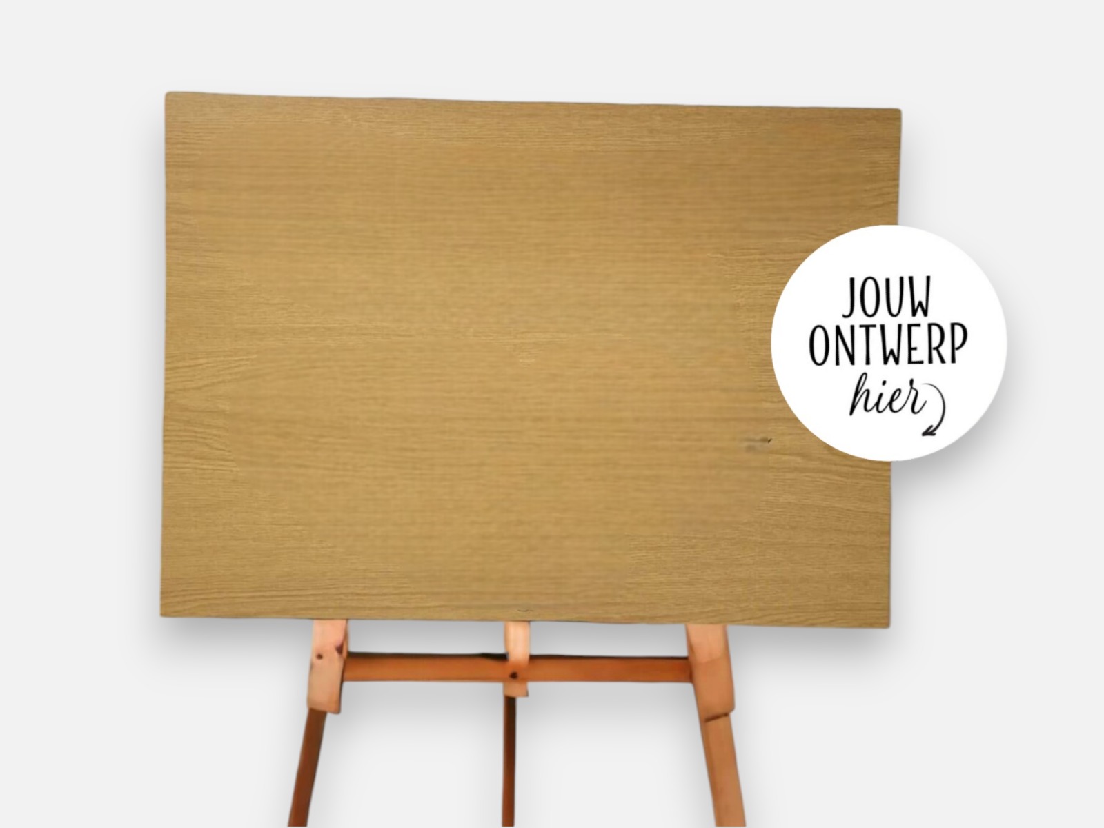 Trouwbord | eikenfineer | 50 x70 cm