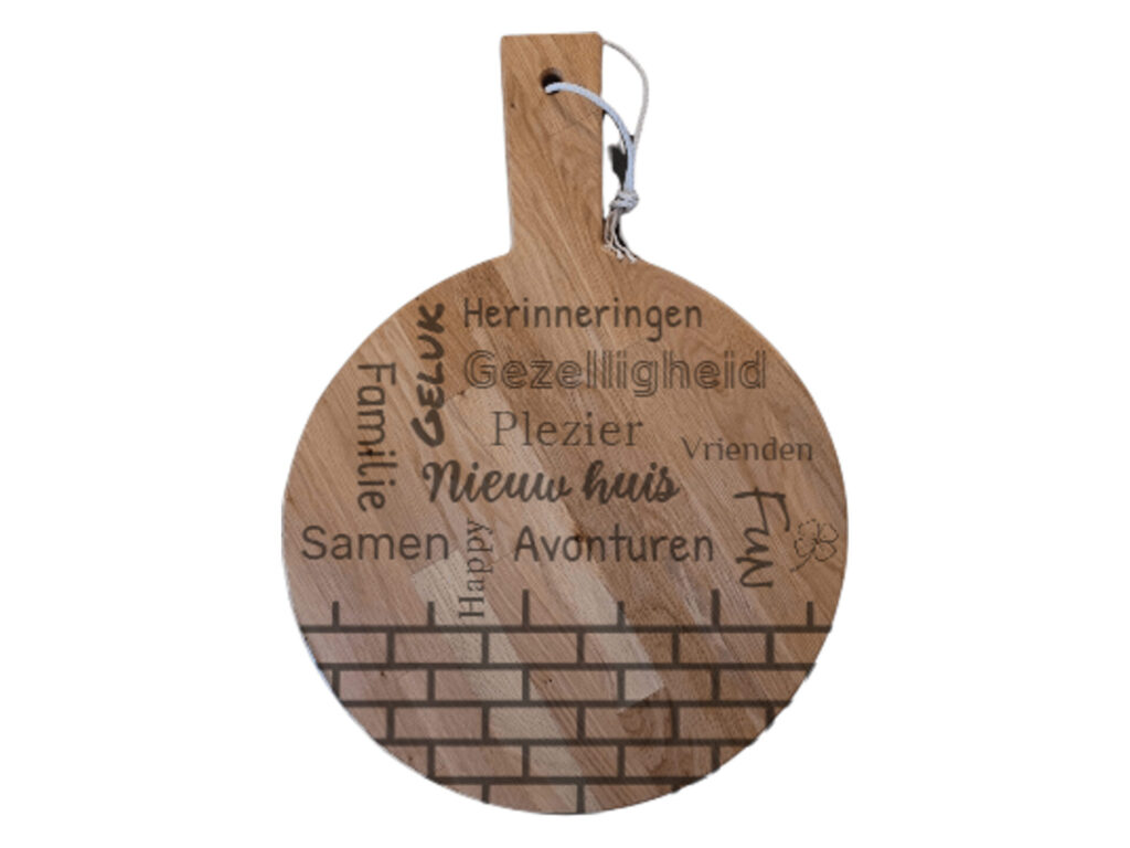 Borrelplank rond XL – Nieuwe woning woordenweb