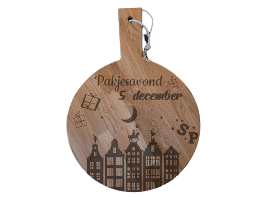 Borrelplank rond XL – Sinterklaas pakjesavond 5 december
