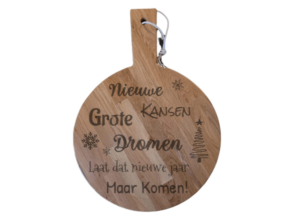 Borrelplank rond XL – Oud & Nieuw, grote dromen
