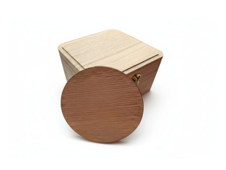 Geheime Boodschap Koffertje _ 10.5 x 10.5 cm _ Leeg-Photoroom