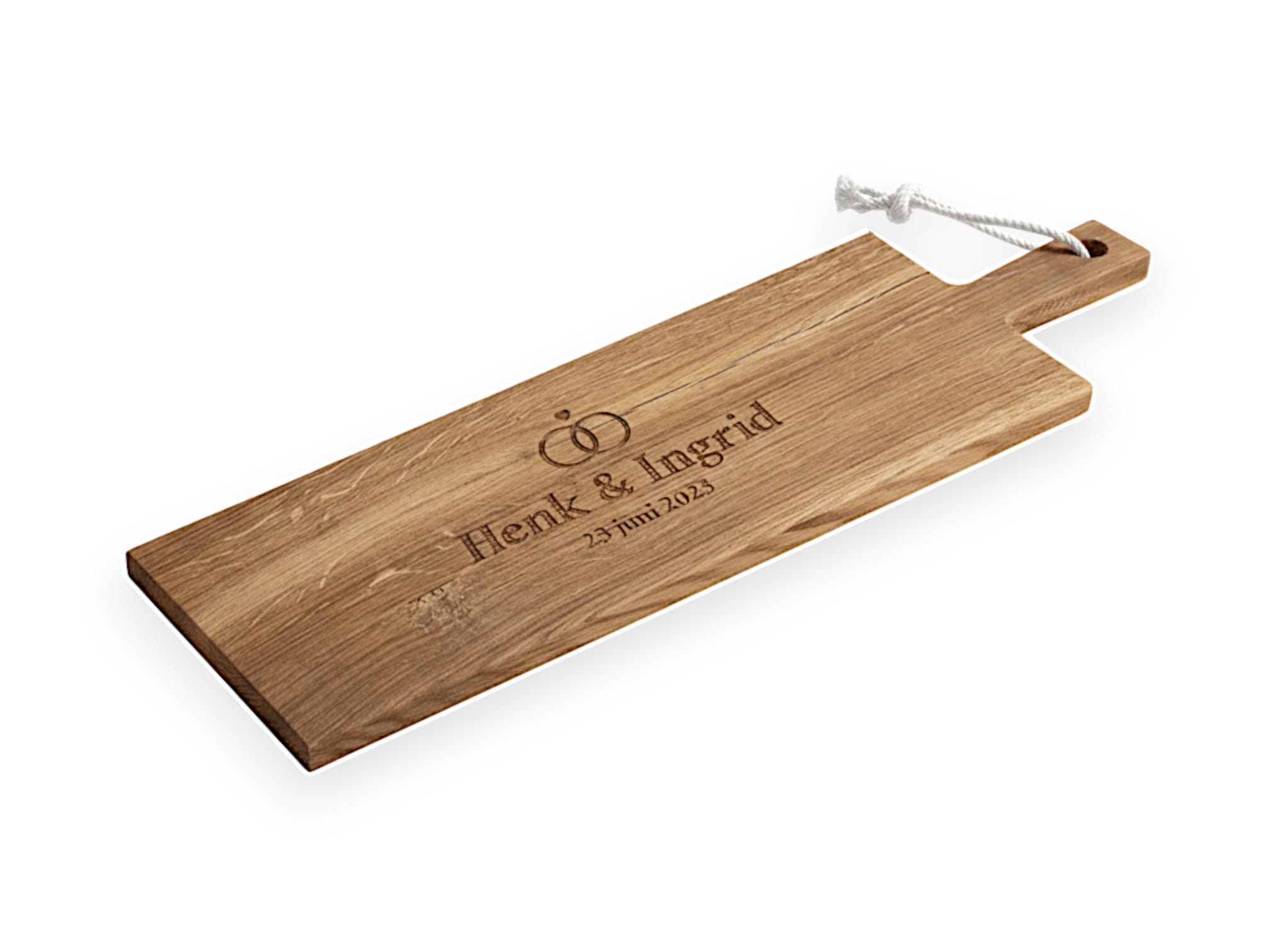 Gepersonaliseerde tapasplank XXL _ 70cm Eiken _ Handgemaakt _ Met ontwerp-Photoroom