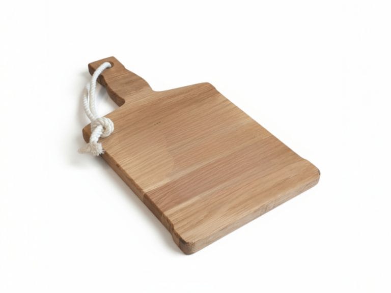 Hapjesplank Whiskyfles _ 35 x 20 cm _ Eiken _ Leeg-Photoroom