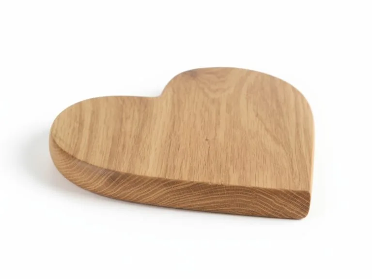 Hart _ Eiken _ Handgemaakt _ LEeg plat-Photoroom