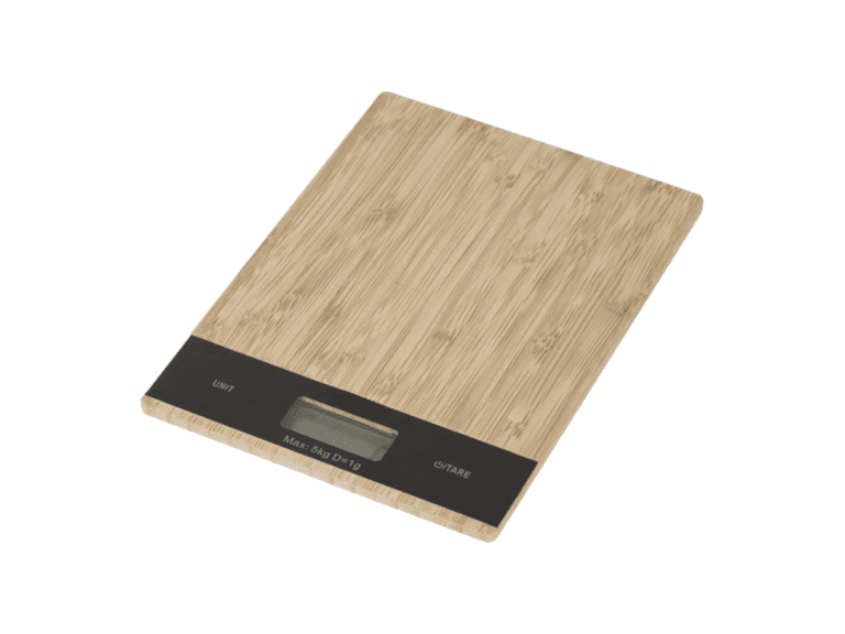 Keukenweegschaal 21.5 x 15 cm Bamboe