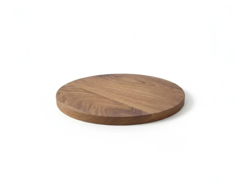 Plaquette rond _ 25 cm _ Eiken _ Leeg-Photoroom