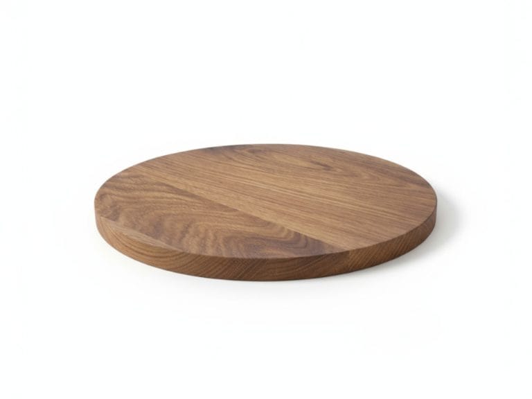 Plaquette rond _ 40 cm _ Eiken _ Leeg-Photoroom