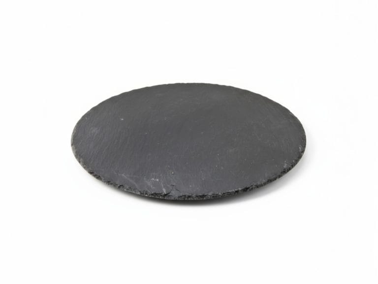 Serveerplaat rond _ Leisteen _ Leeg-Photoroom