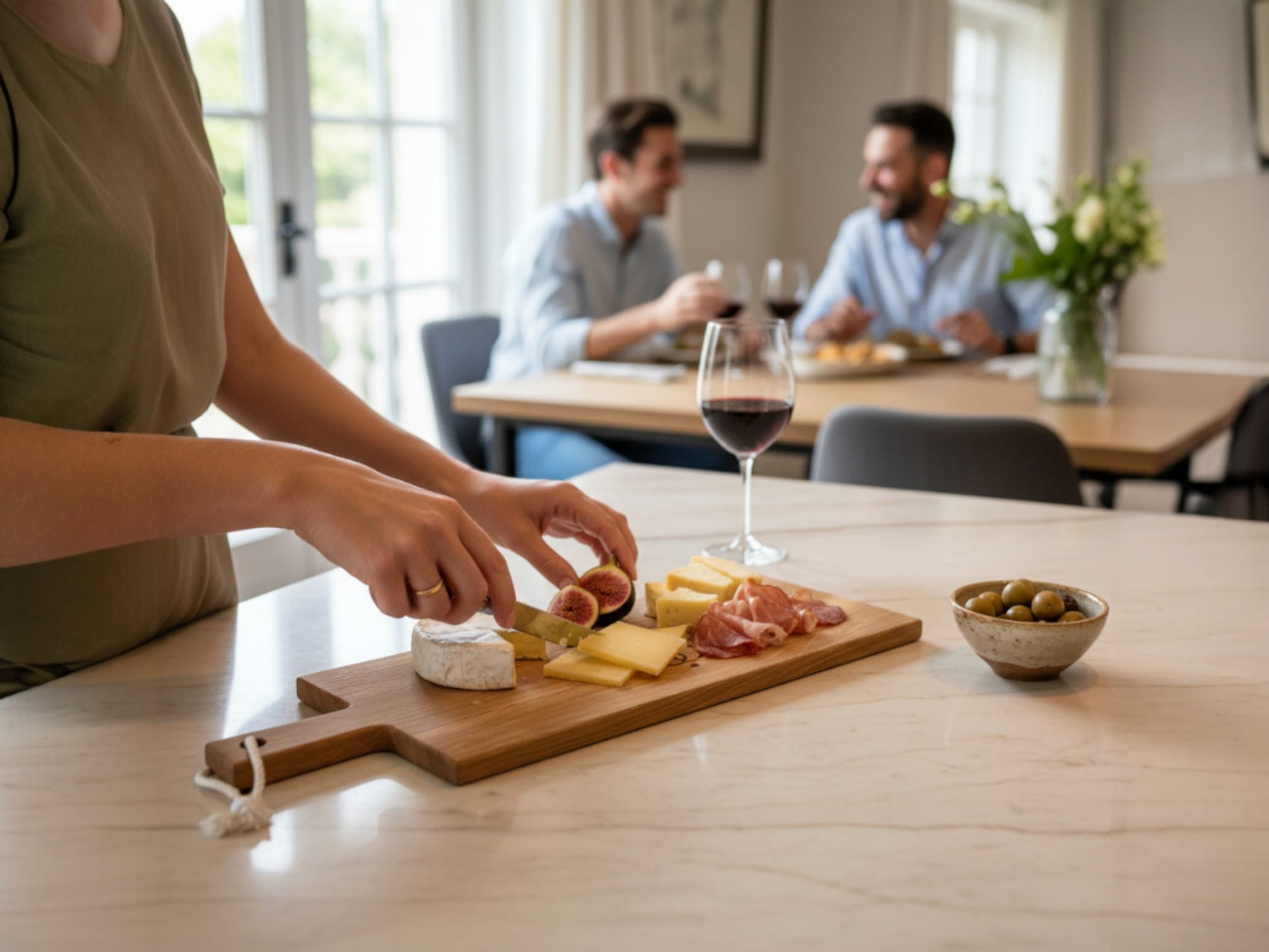 Sfeerfoto tapasplank XXL _ Eiken _ Handgemaakt _ Uniek-Photoroom