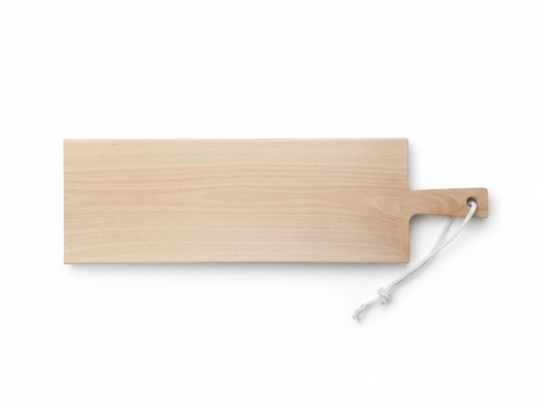 Tapasplank houten handvat XL 60 cm Beuken Voorkant-Photoroom