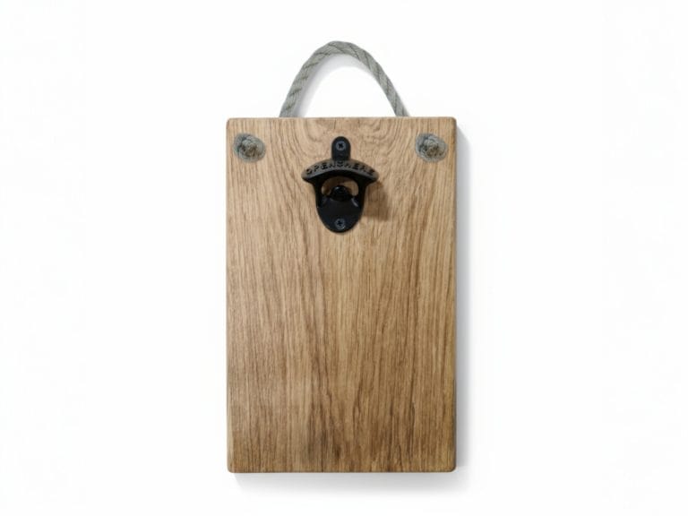 Tekstbord met opener _ 30 x 20 cm _ Eiken _ Leeg-Photoroom (1)