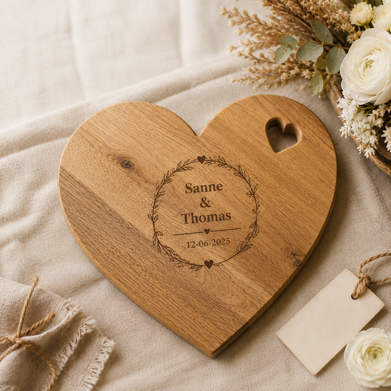 liefde hart borrelplank