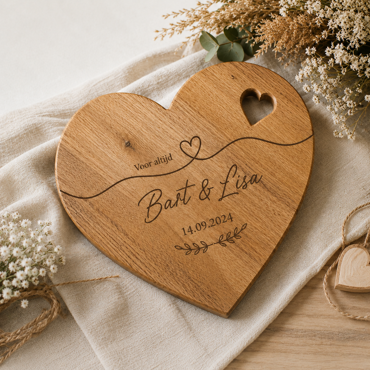 liefde hart plank