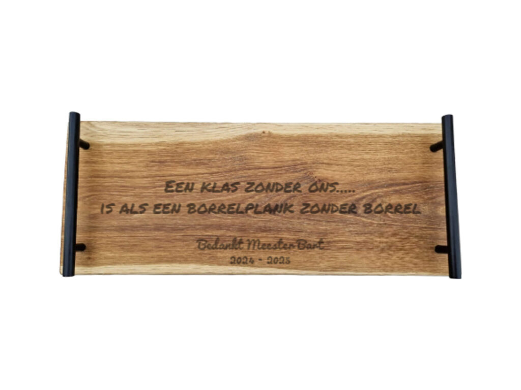 Eiken tapasplank 50 cm – een klas zonder ons
