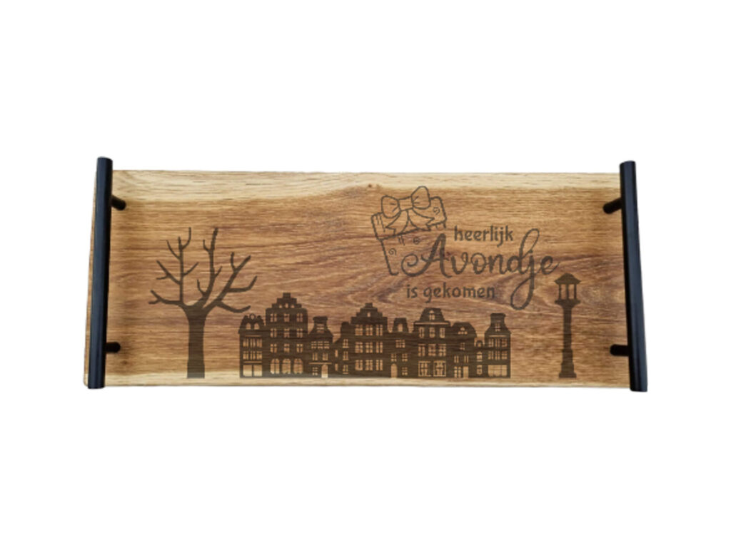 Eiken tapasplank 50 cm – Sinterklaas heerlijk avondje