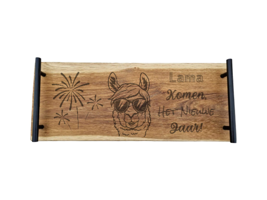 Eiken tapasplank 50 cm – Oud & Nieuw Lama komen