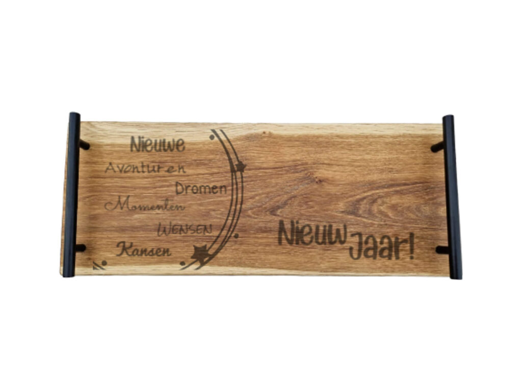 Eiken tapasplank 50 cm – Oud & Nieuw Nieuwjaar