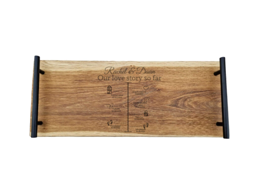 Eiken tapasplank 50 cm – Our love story so far