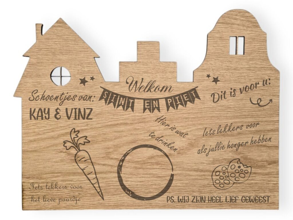 Schoenzetbord huis - Schoentjes van op witte achtergrond